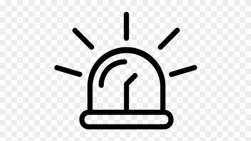 Police Flasher Rubber Stamp Clipart
