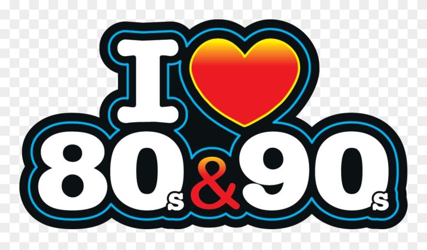 I Love The 80s Logo Png Vector Library - Love 80 Y 90 Clipart