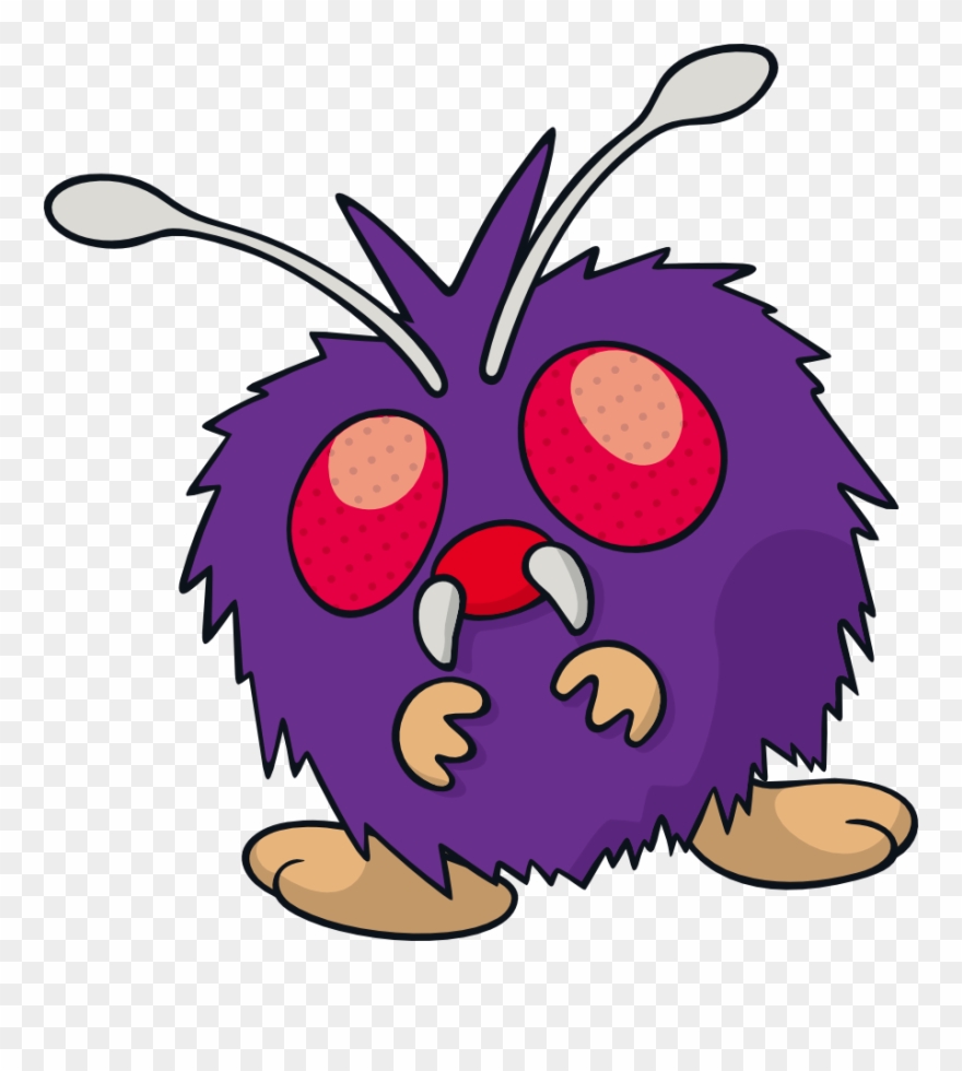 143kib, - Pokemon Venonat Clipart