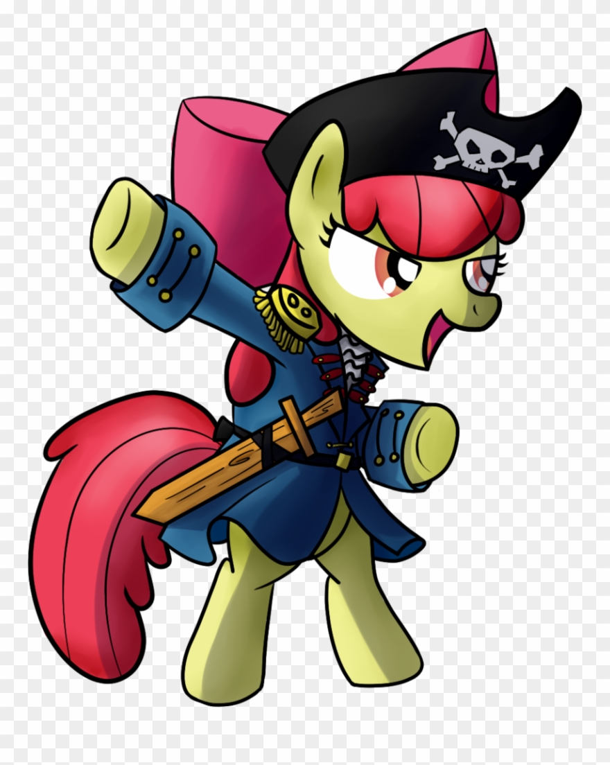 Pirate Bloom Y'aaaaaaaaarrr She's Ready To Make Anypony - Пони Пират Clipart