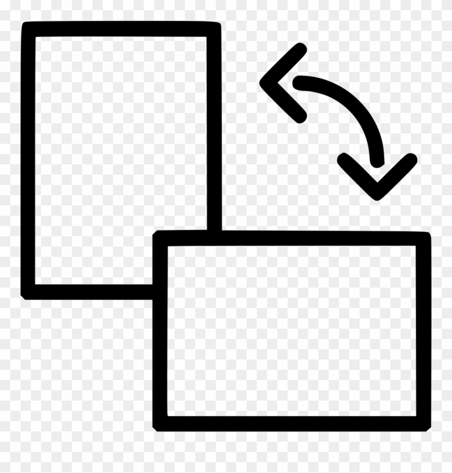 Swap Transparent Background - Horizontal And Vertical Icon Clipart