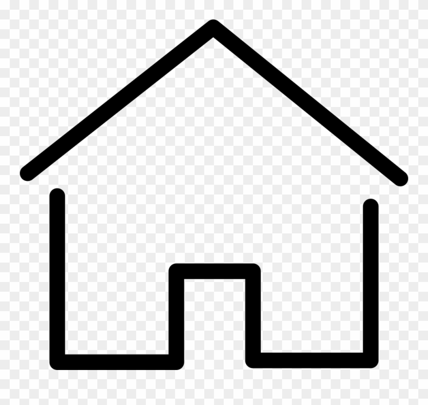 Simple House Thin Svg Png Icon Free Download - Simple House Logo Png Clipart