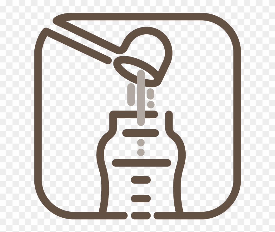 Add The Exact Amount Of Powder To The Water In The - Formula Milk Spoon Symbol Clipart