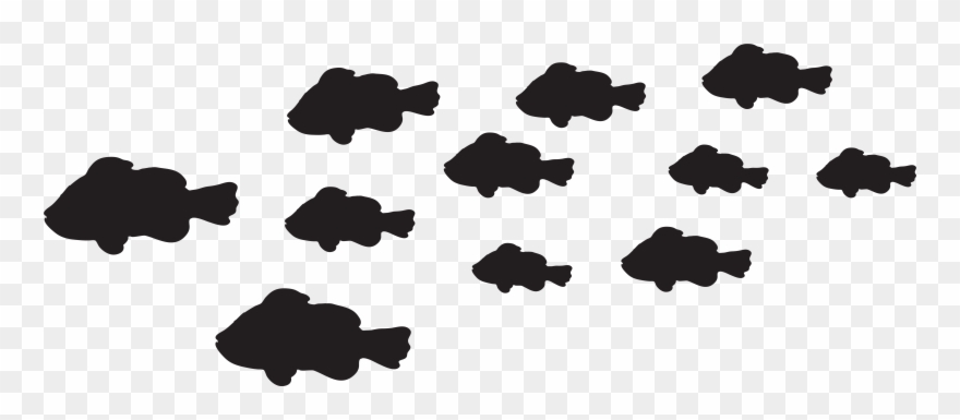 Fishes Silhouette Png Clip Art Image - Fishes Silhouette Png Transparent Png