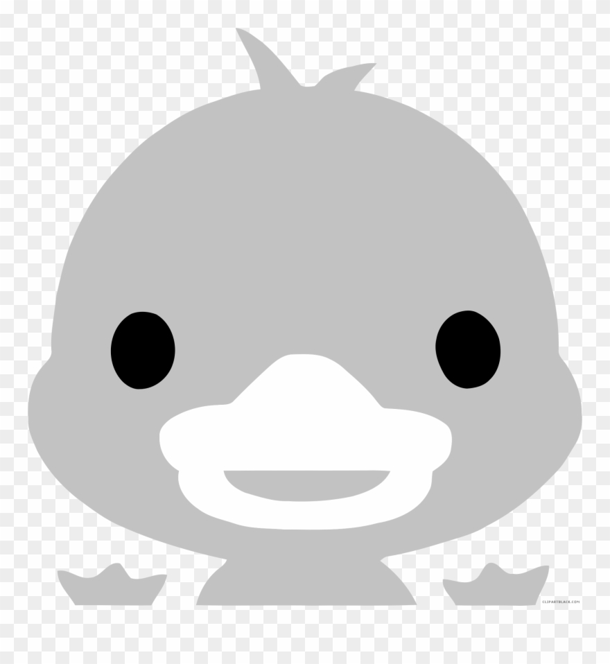 Clipartblack Com Animal Free Images - Cute Cartoon Duck Head - Png Download