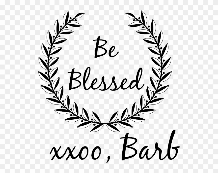 Beblessedwreathsignature - Printable Home Sweet Home Sign Clipart