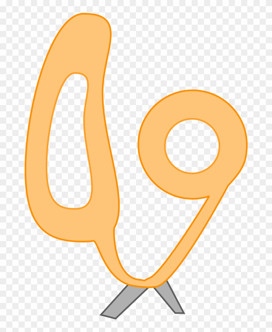 Scisor Head Body - Calligraphy Clipart