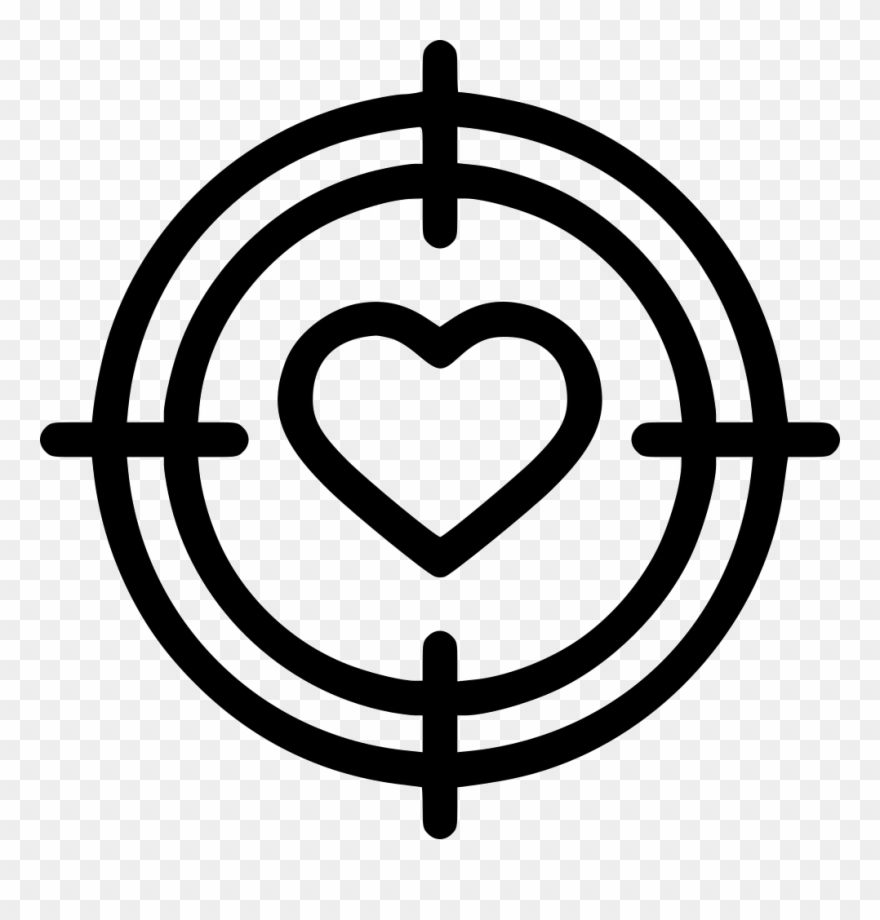 Romantic Valentine Day Dart Game Aim Archer Comments - Target Clip Art - Png Download