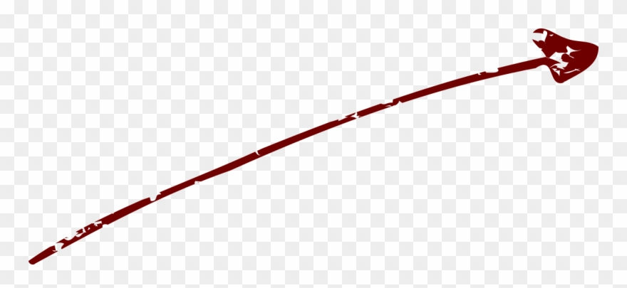 Stylized Arrow Pointing To A Part Of The Burger - Trekking Pole Clipart