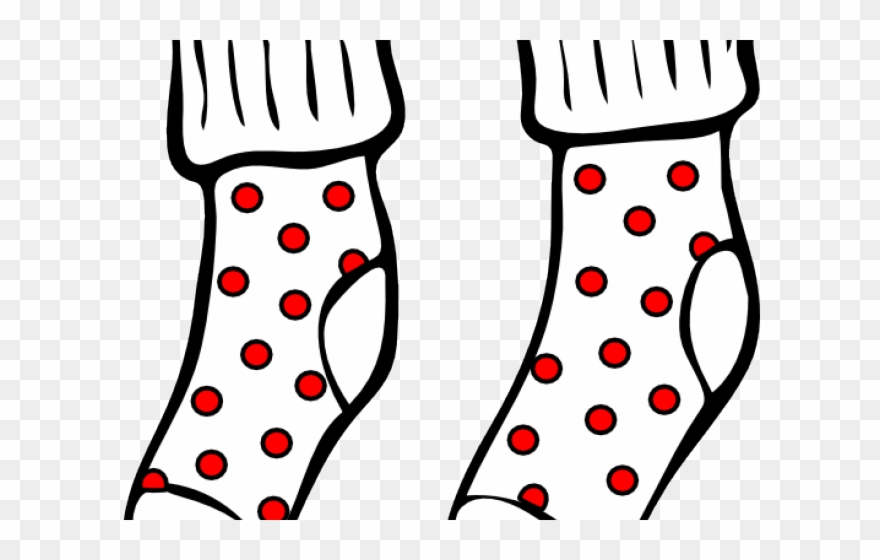 Blue Dress Clipart Sox - Colouring Pictures Of Socks - Png Download