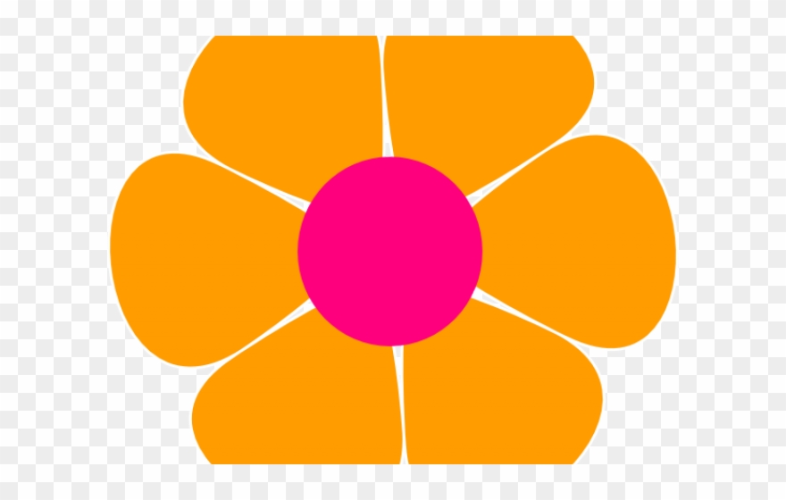 Red Flower Clipart 60's Flower Power - Flower Power Png Transparent Png
