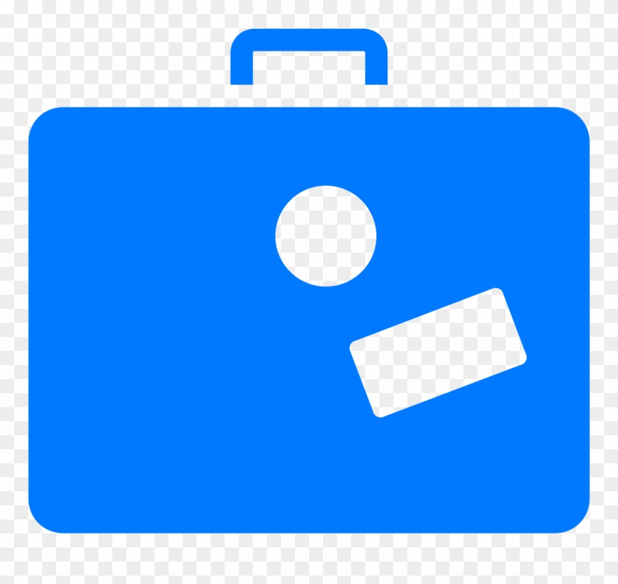 Suitcase Filled Icon - Icone Png Valigia Clipart