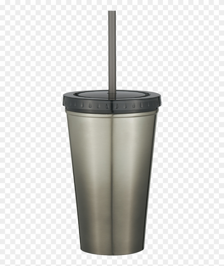 Stainless Steel Double Wall Chroma Tumbler With Straw - Tumbler Clipart