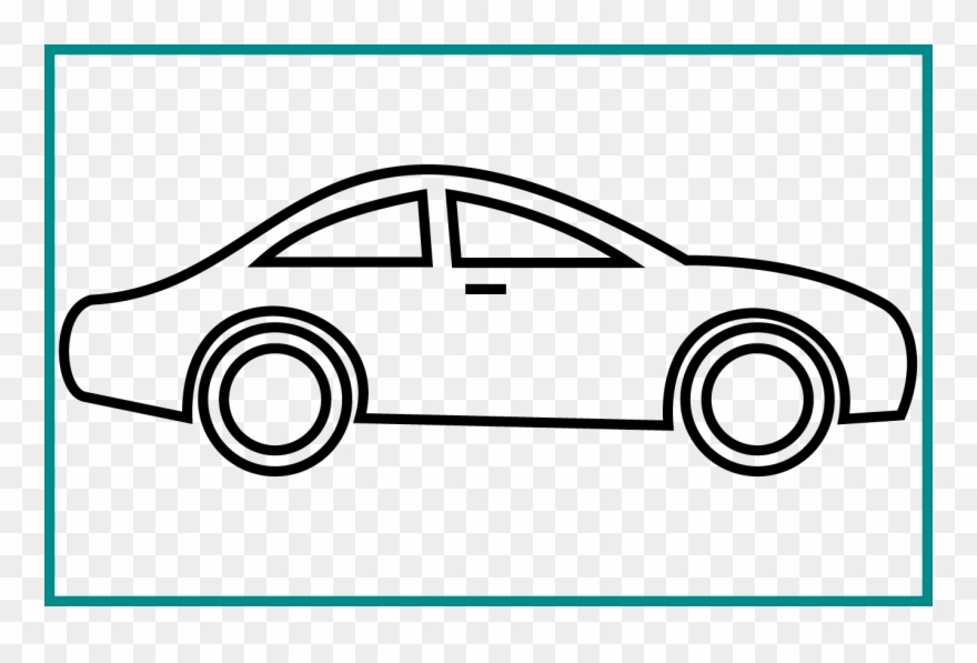 Banner Library Library Shocking Dress Flat Sketch Fashion - Black And White Car Clip Art - Png Download