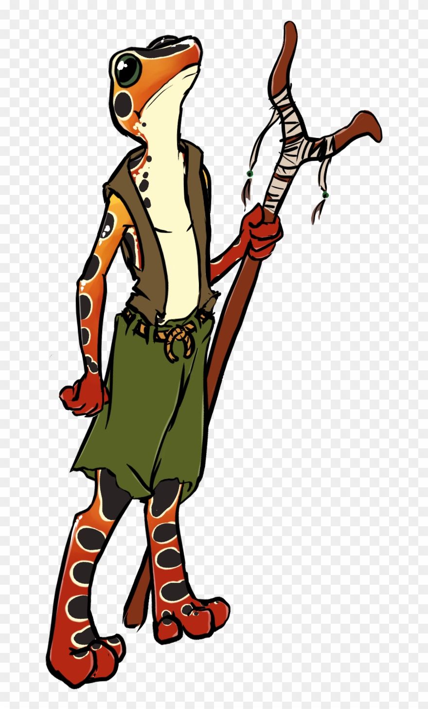 Character Portraits, Dungeons And Dragons, Dungeons - Grippli Druid Clipart