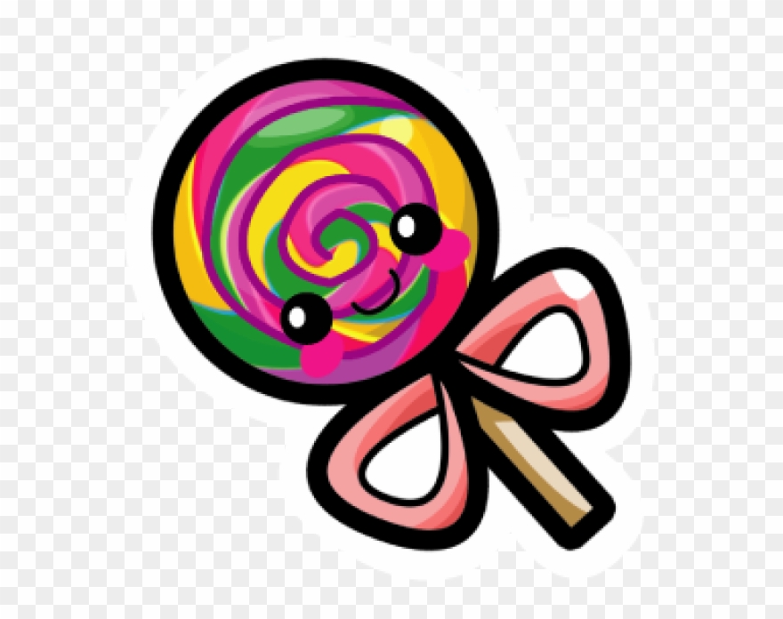 Rainbow Lollipop Cartoon Clipart