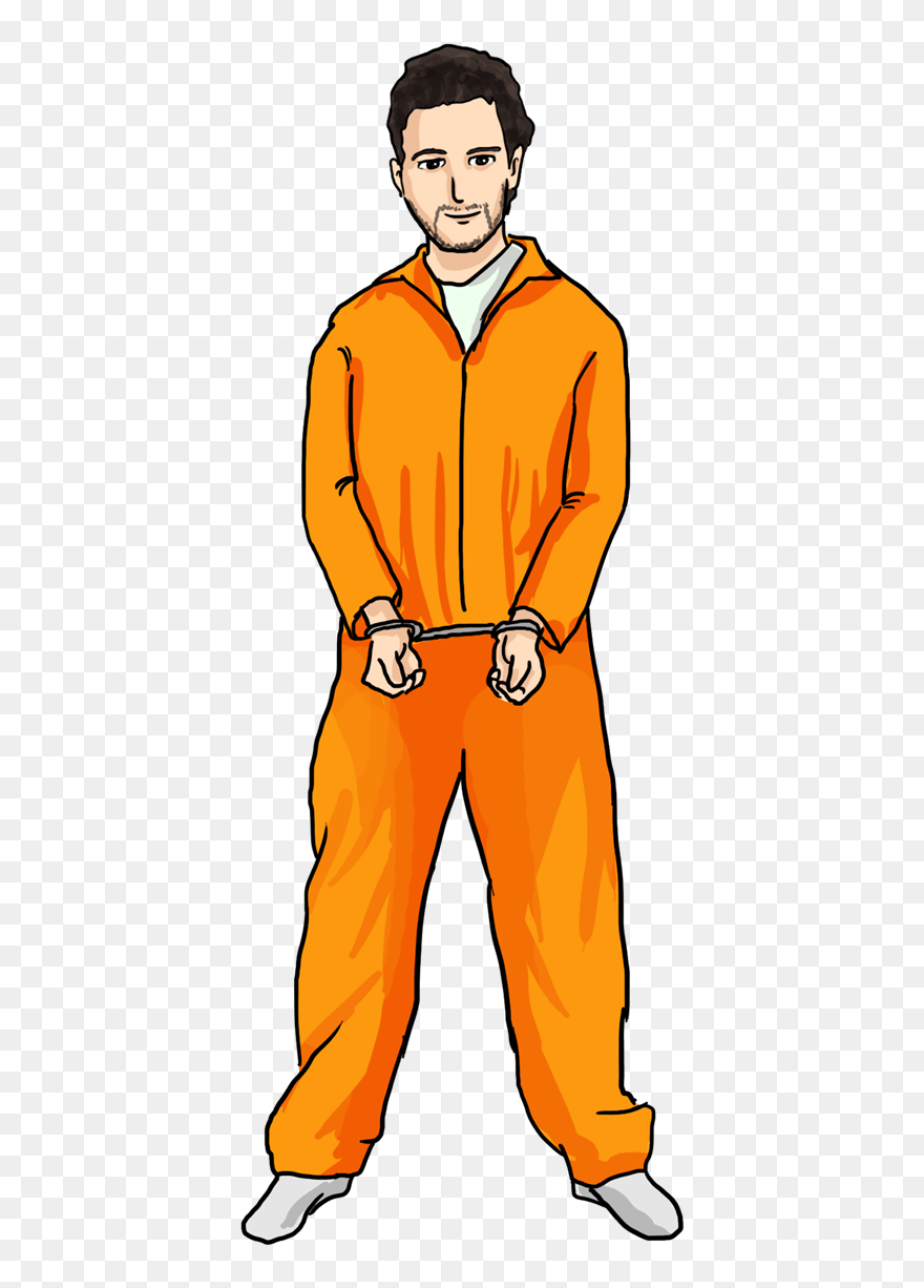 Clip Freeuse Man In Jail Clipart - Prisoner Clipart - Png Download