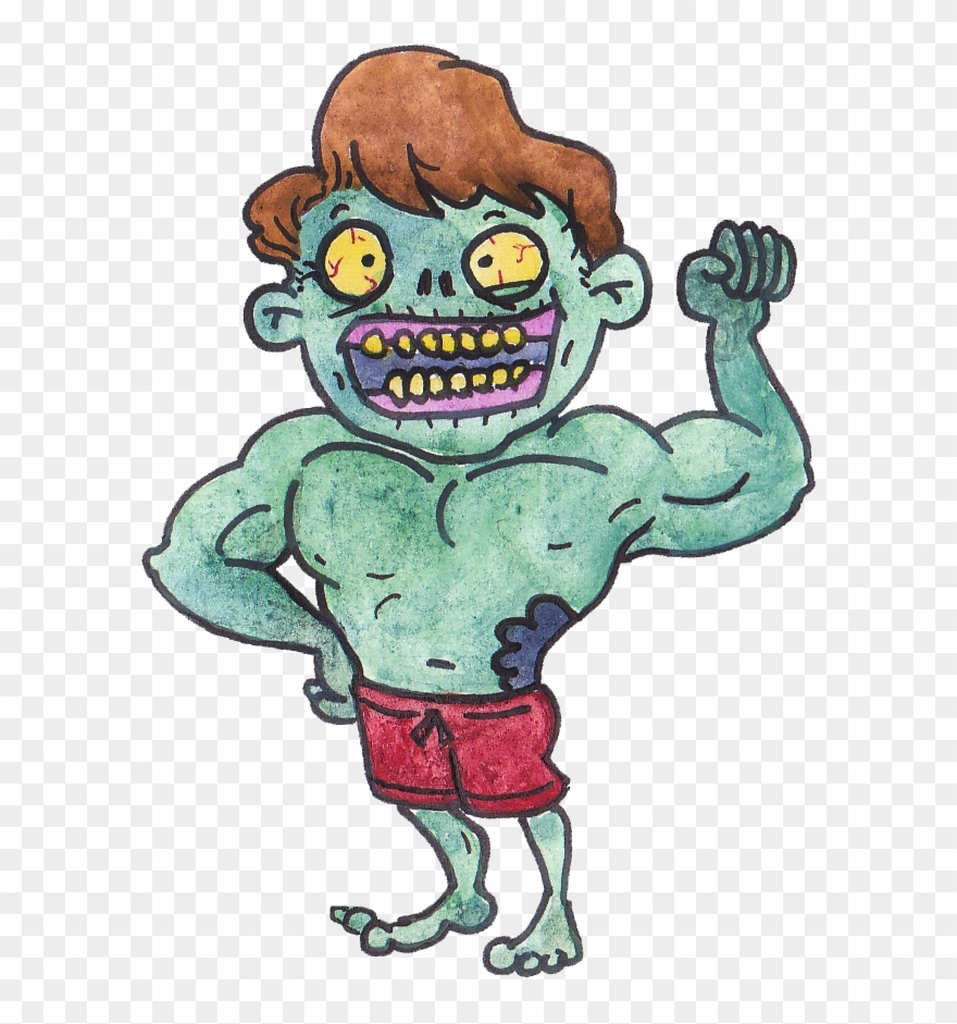 Great Day - Zombie En El Gym Clipart