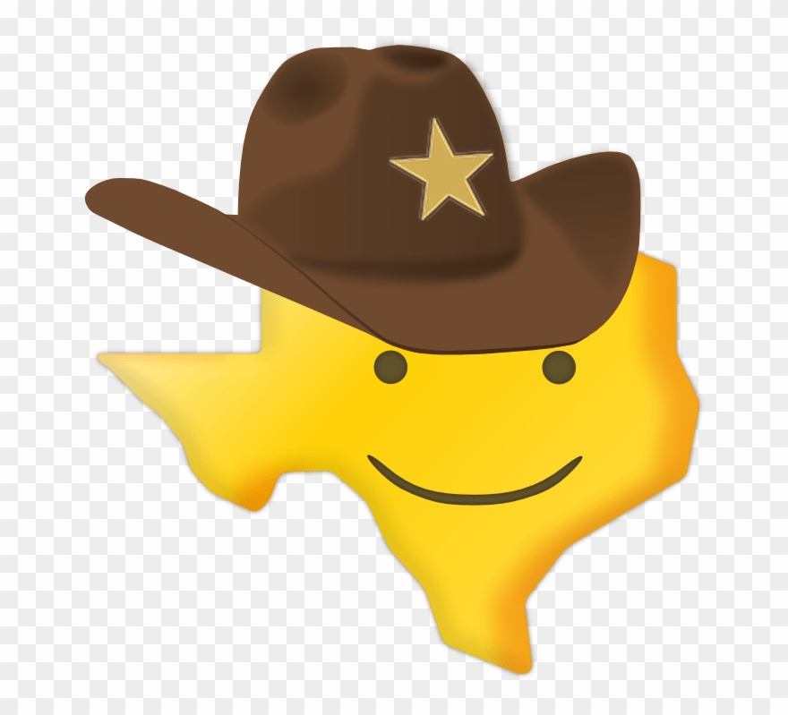 Texas Smiley Sticker - Emojis With Cowboy Hats Clipart