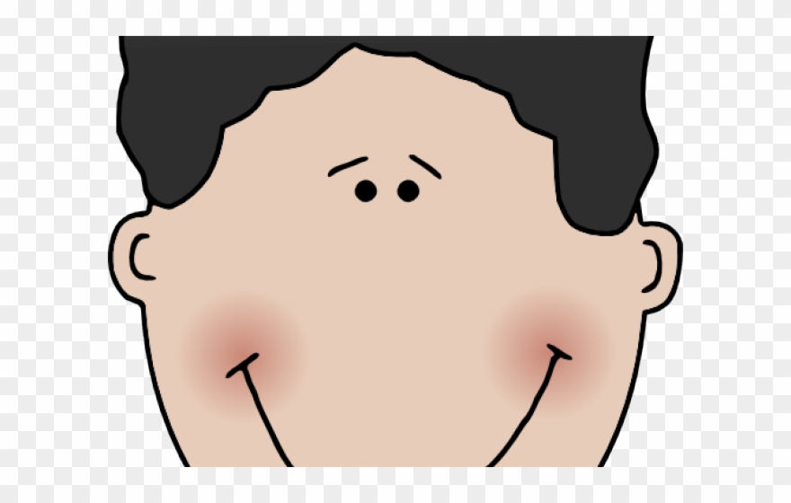 Boy Face Cliparts - Smiling Child's Face Clip Art - Png Download