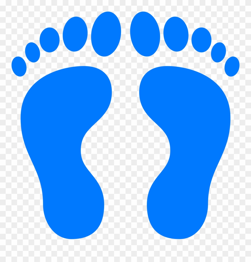 Human Footprints Filled Icon Clipart