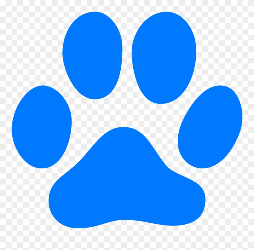 Cat Footprint Filled Icon Clipart