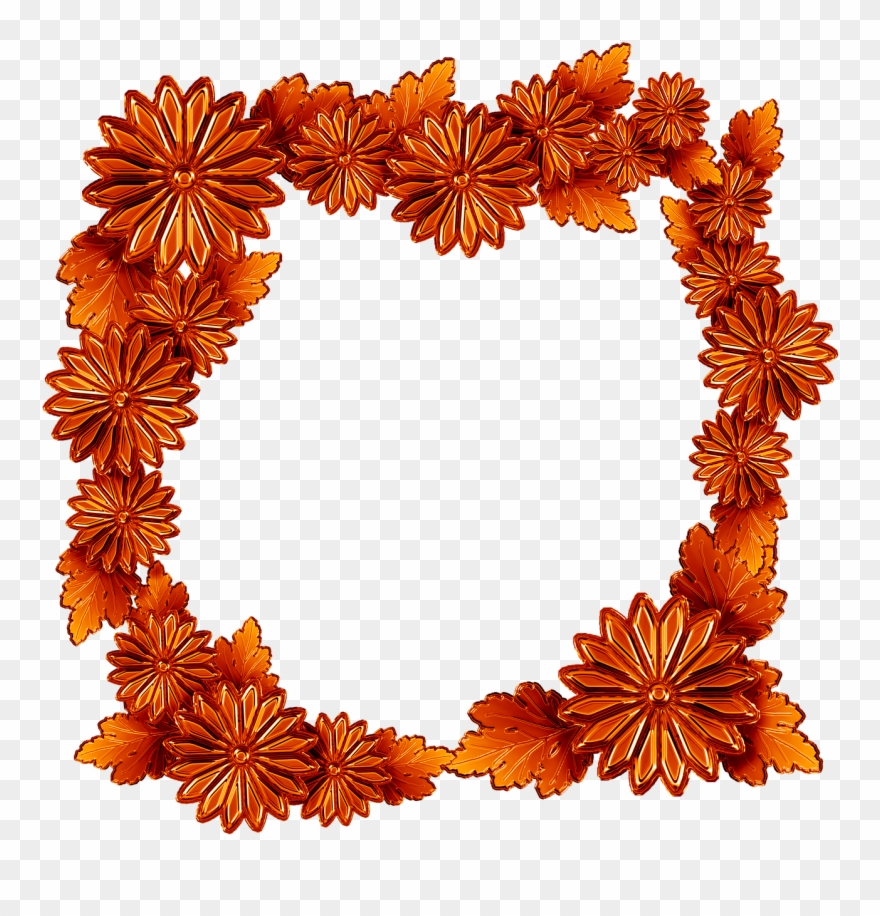 Copper The Frame Chrysanthemum Flowers - Stock.xchng Clipart