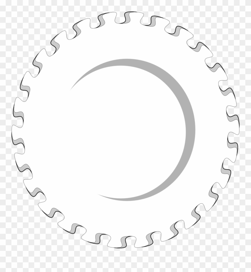 Fancy Gear Wheel Gs Gear Wheel Black White Line Art Clipart