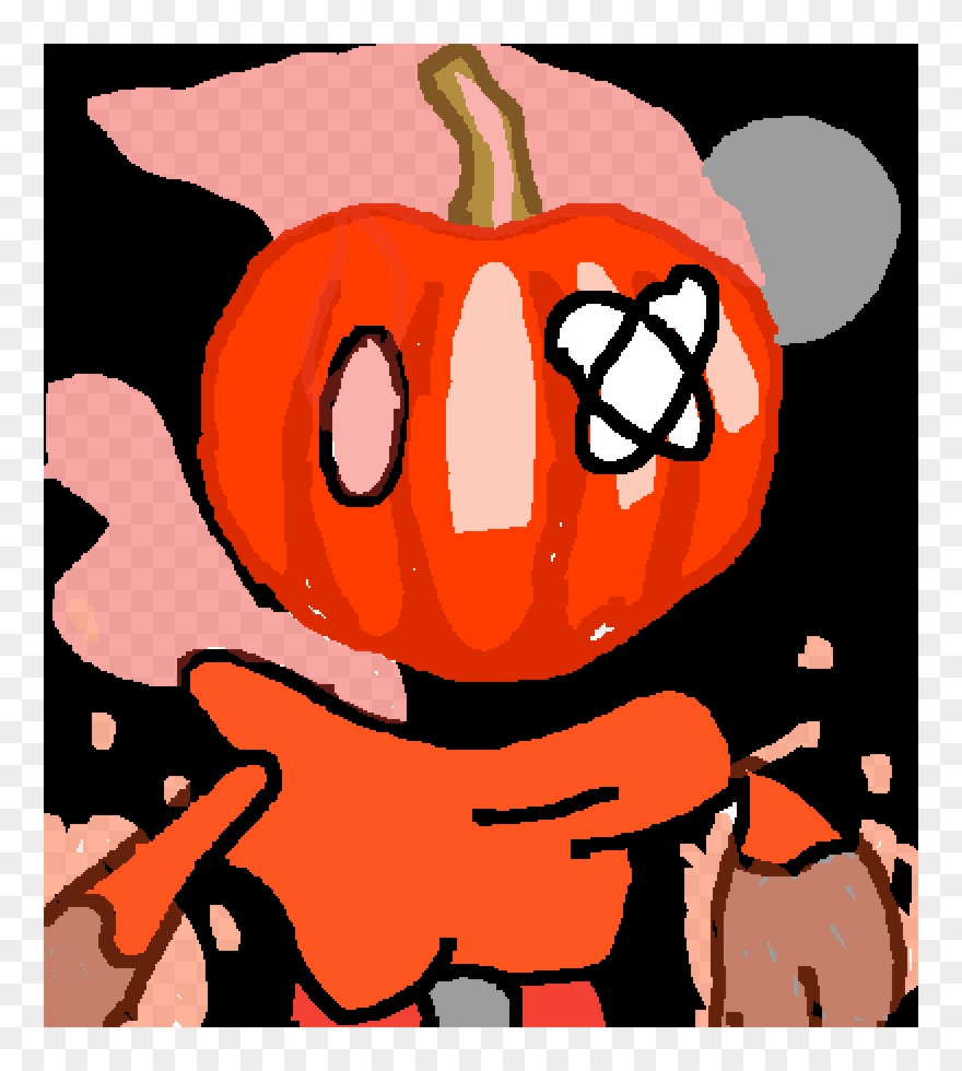 Bloxy In His Halloween Costume - Cartoon Clipart