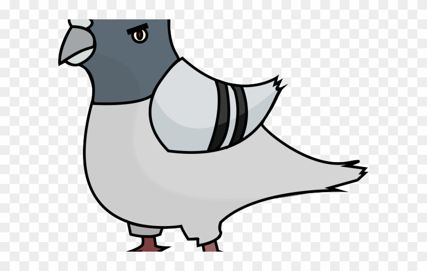 Pigeon Clipart Pigon - Angry Pigeon - Png Download