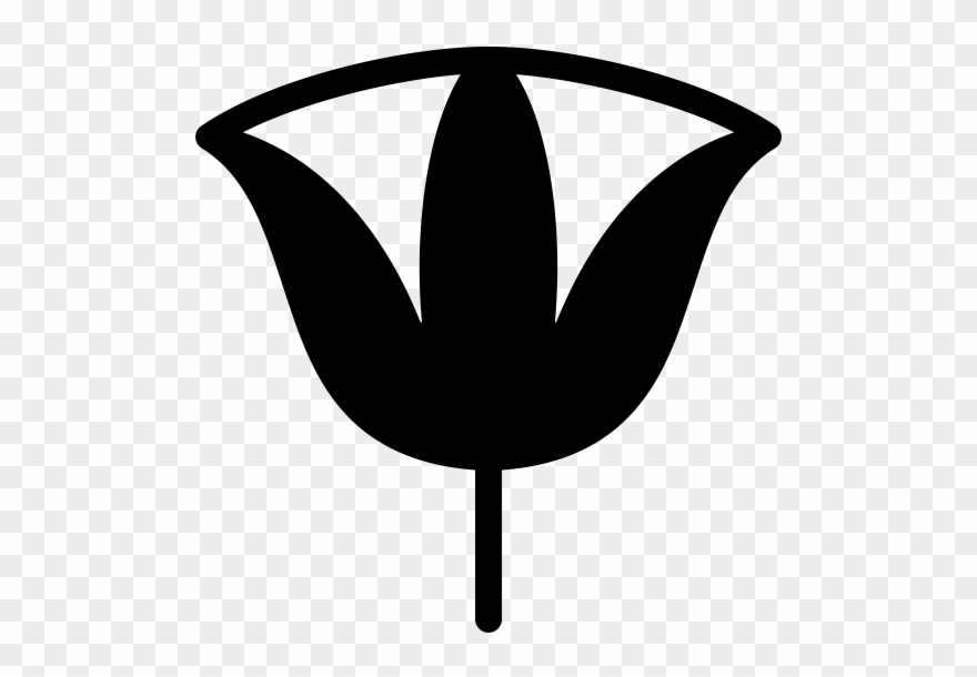 Egyptian Fan Rubber Stamp - Emblem Clipart