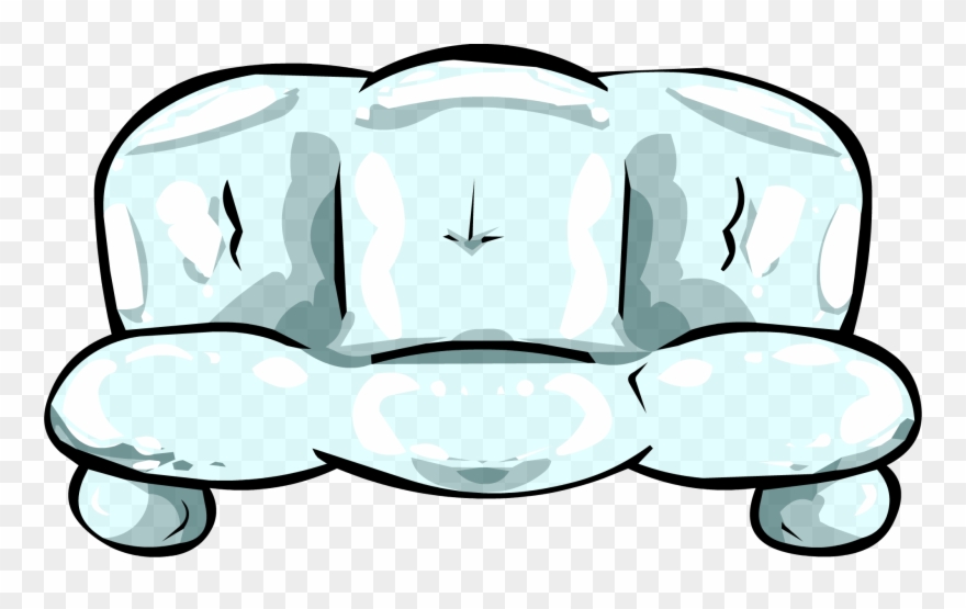 Inflatable Sofa - - Club Penguin Furniture Couch Clipart