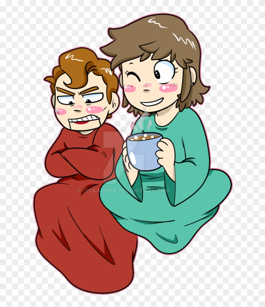 Snuggies By Itsaaudraw - Slappy And Amy Clipart