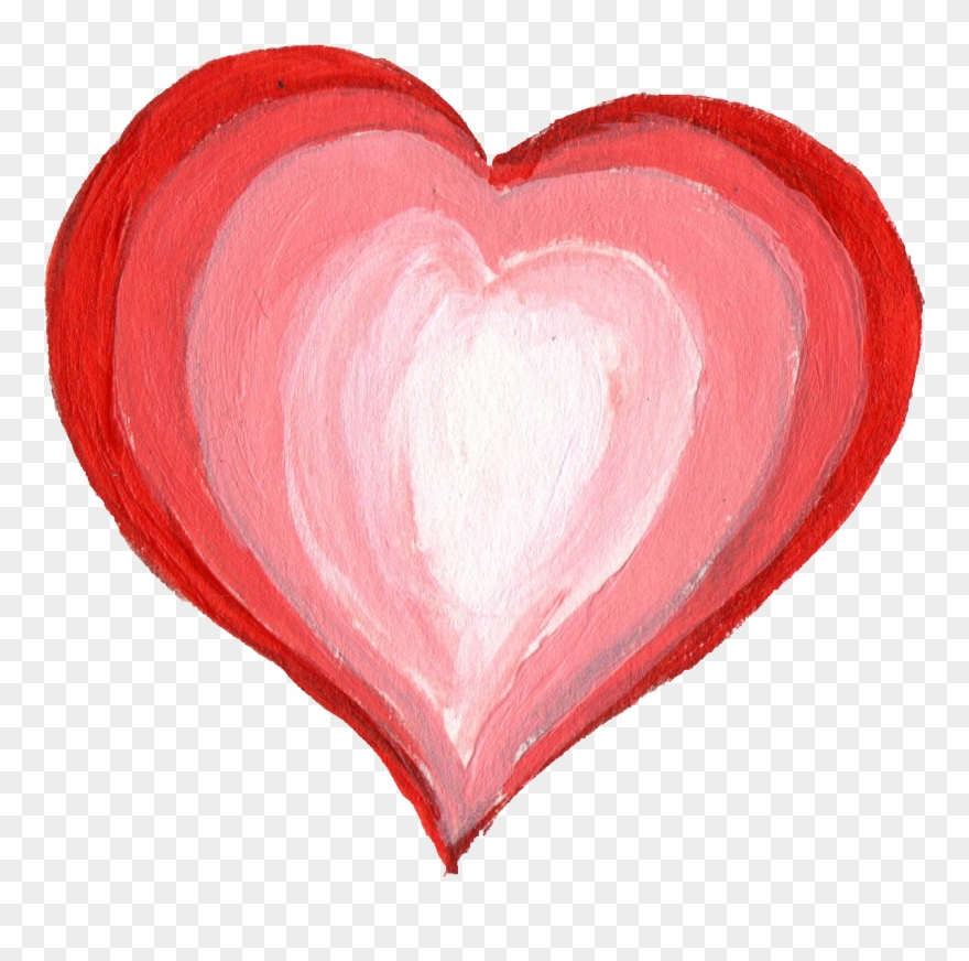 Free Download - Love Heart Paint Png Clipart
