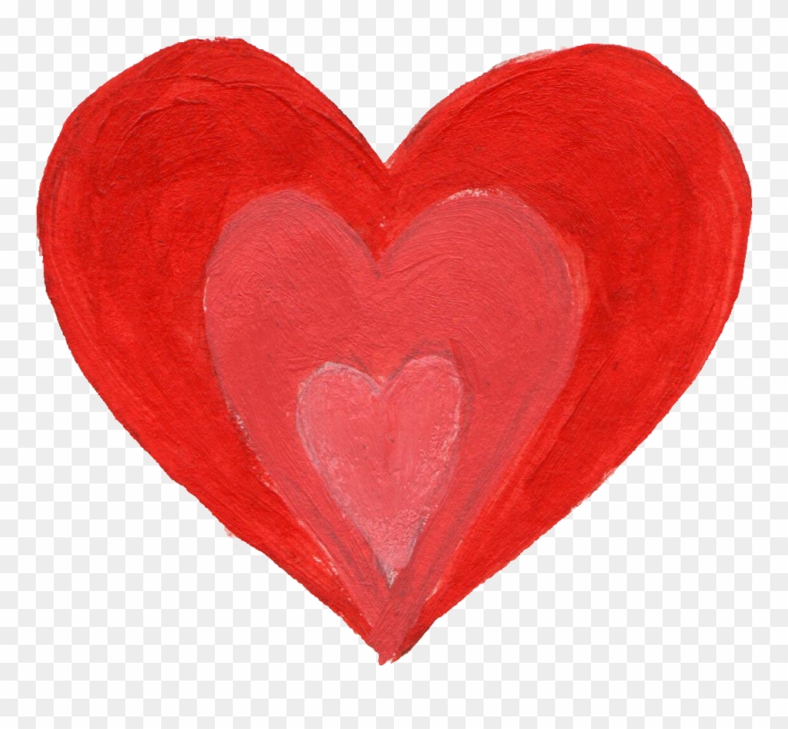 Free Download - Red Heart Paint Png Clipart