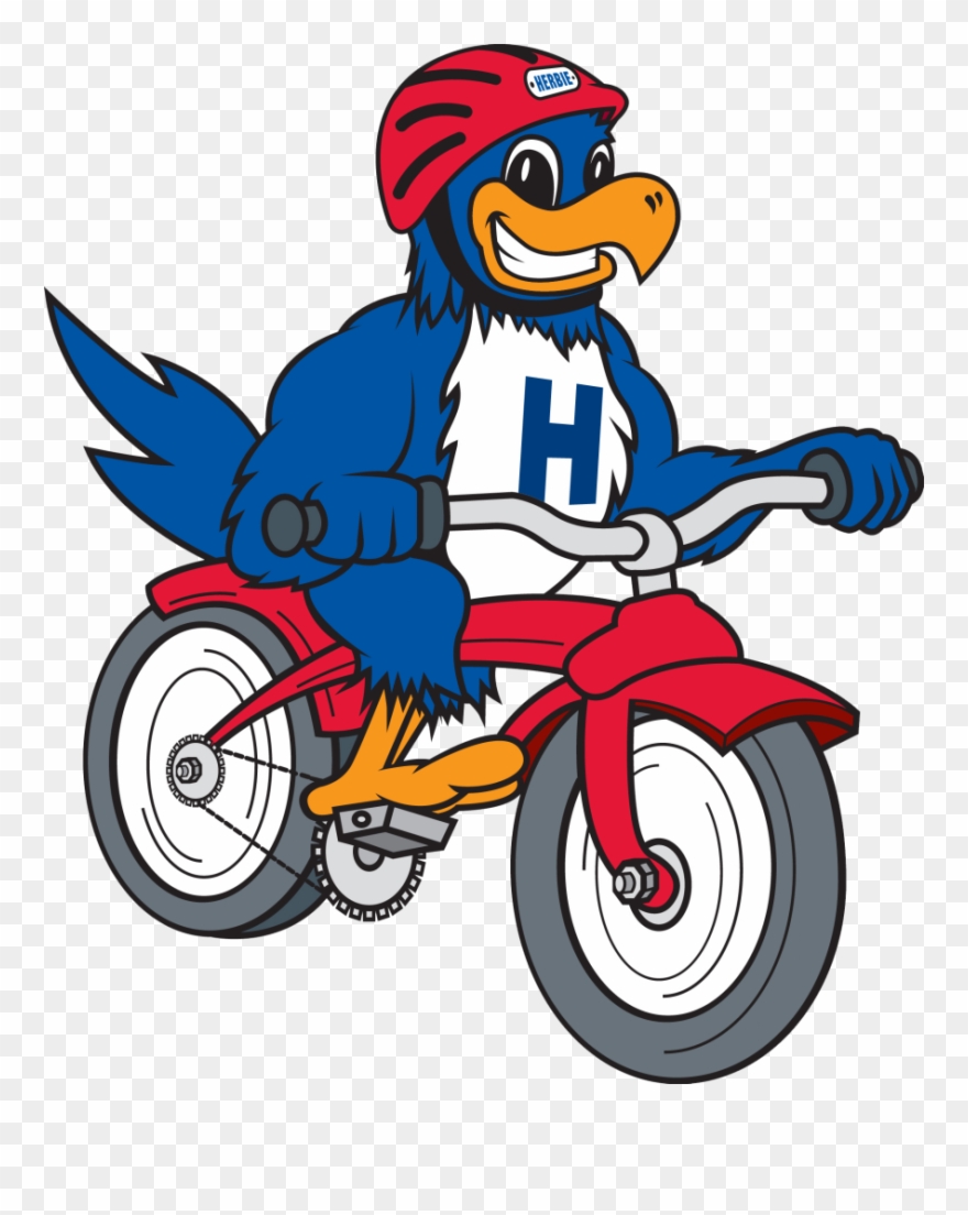 Herbie Bike Riding Clipart