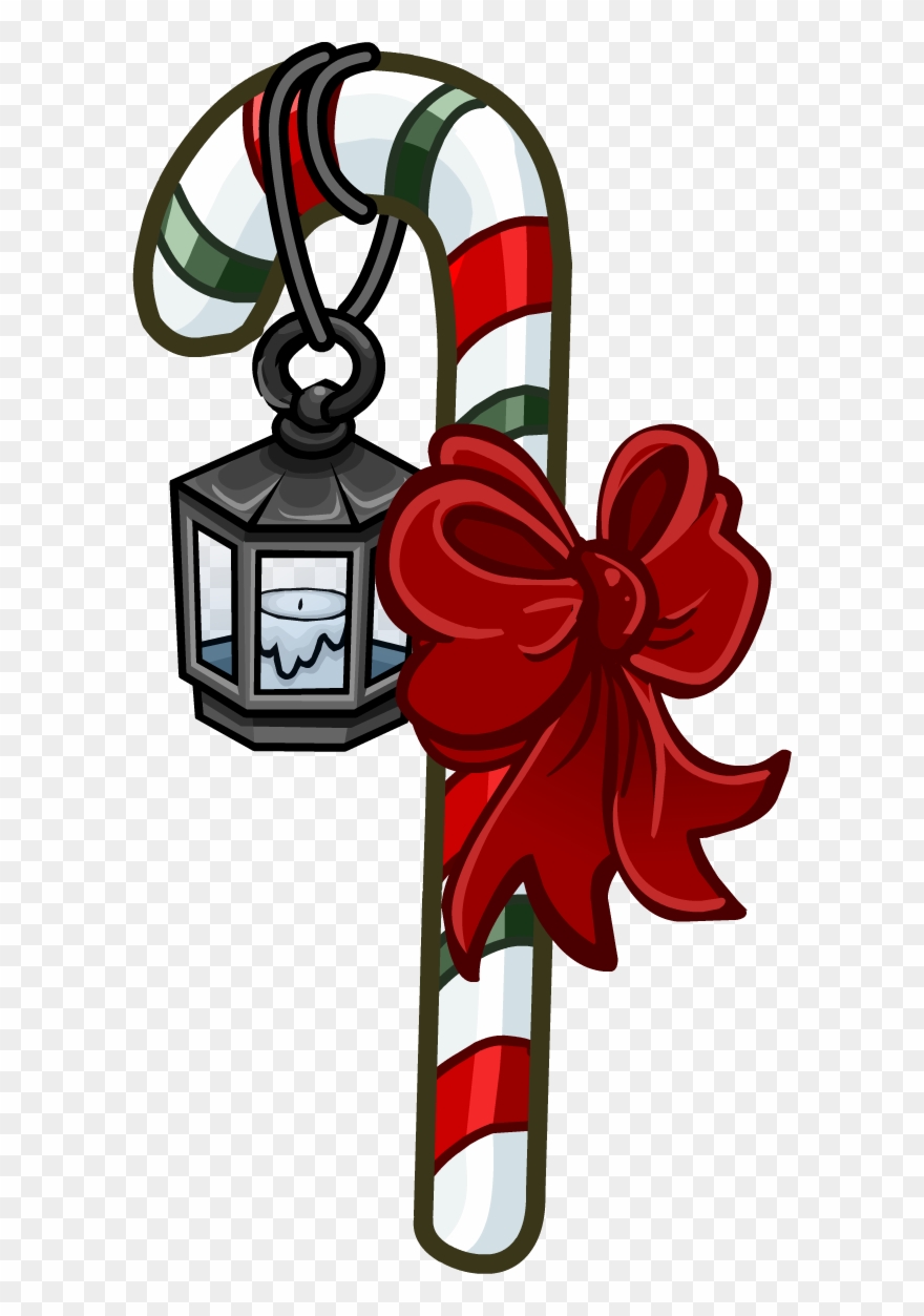 Cane Transparent Penguin Clipart Royalty Free Stock - Candy Cane Christmas Disney - Png Download