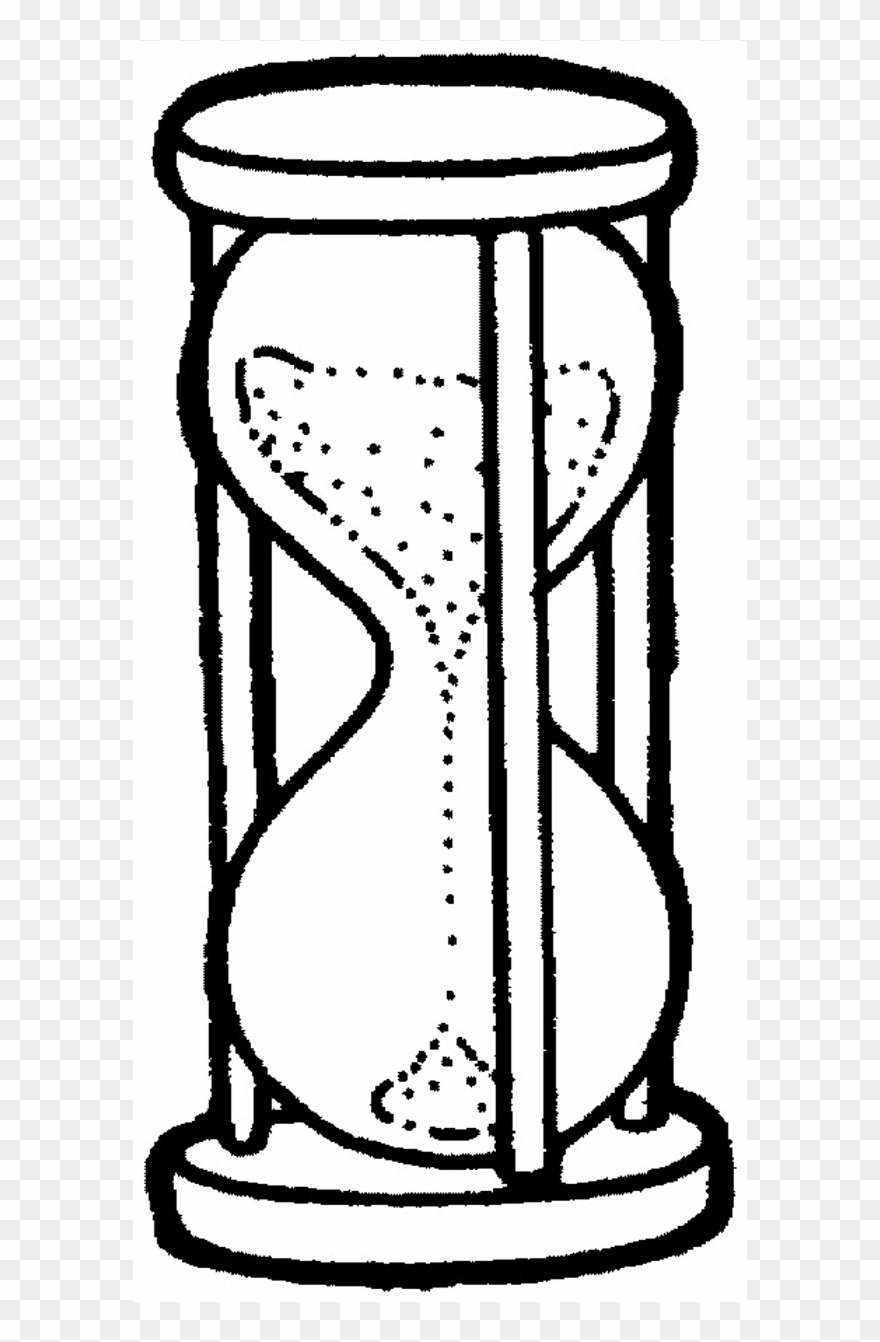 Sand Timer Coloring Page Coloring Time Clocks - Sand Clock Coloring Page Clipart