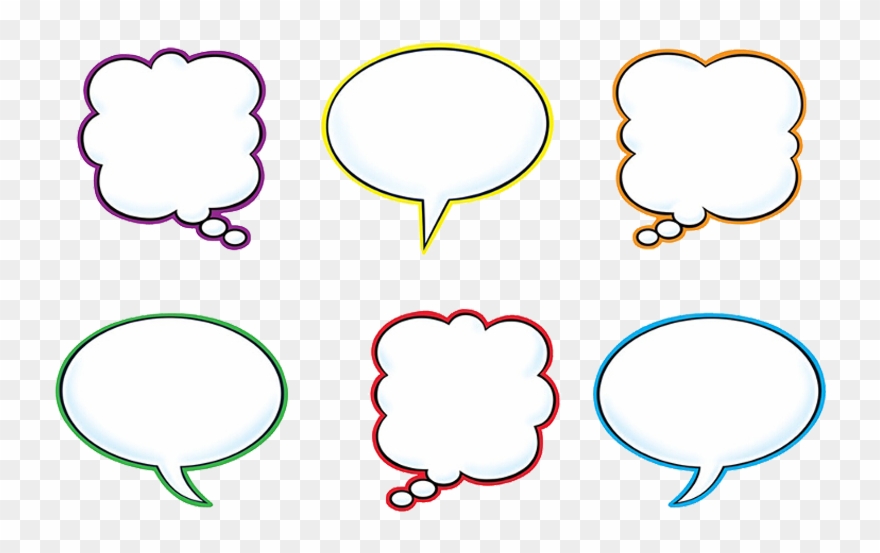 Trendâ® Classic Accentsâ® Speech Balloons Variety Pack - Download Clipart