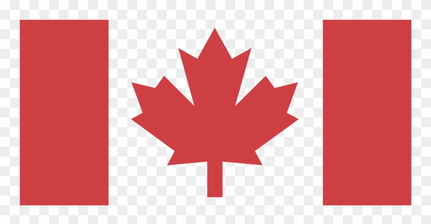 Canada Flag Black And White Clipart