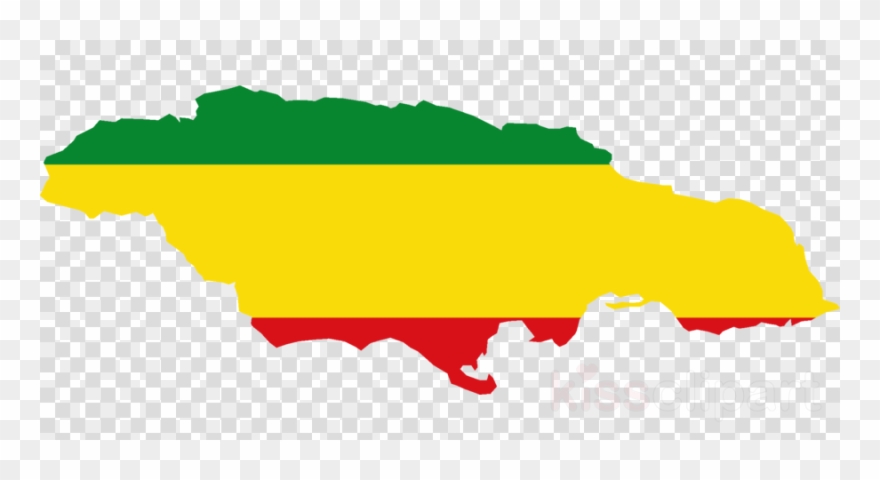 Jamaica Map Rasta Clipart Flag Of Jamaica Rastafari - Clip Art - Png Download