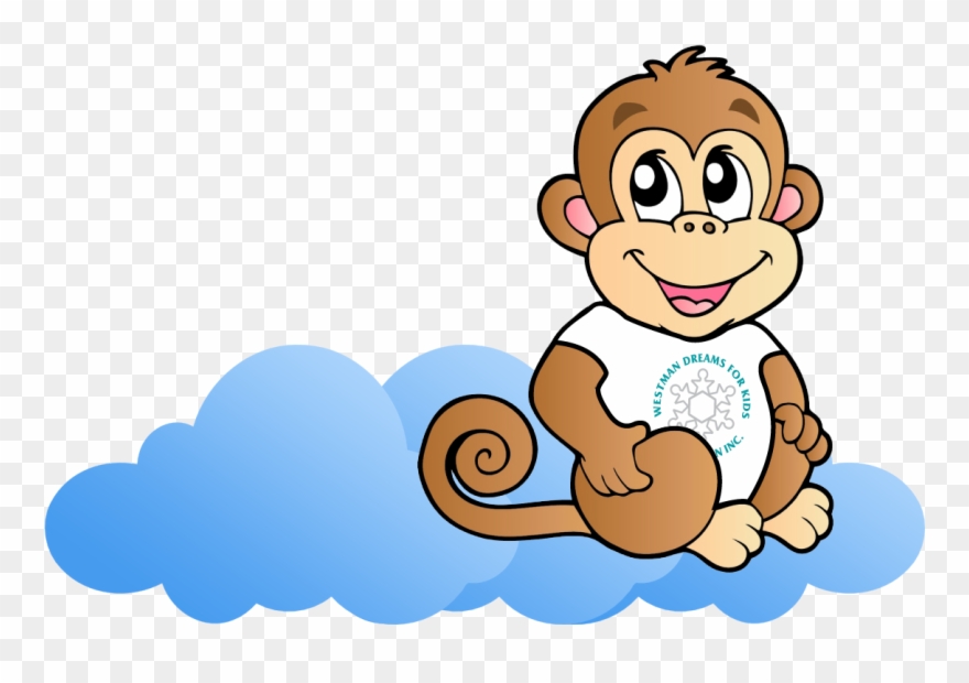 King Louie Sitting On Cloud - Dreaman Wooden Monkey Puzzle Educational Developmental Clipart