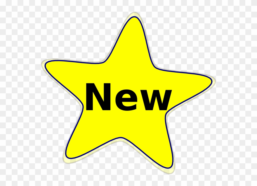 Yellow New Star Clip Art At Clker - New Star Png Transparent Png
