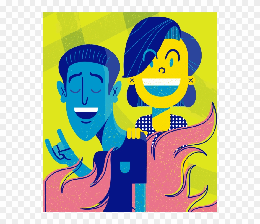 Jeff And Ellen • - Illustration Clipart