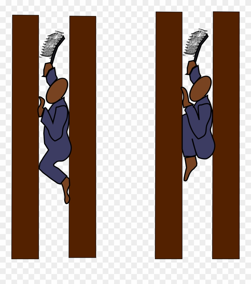 Climbing Boys In Chimneys - Climbing Up A Chimney Clipart