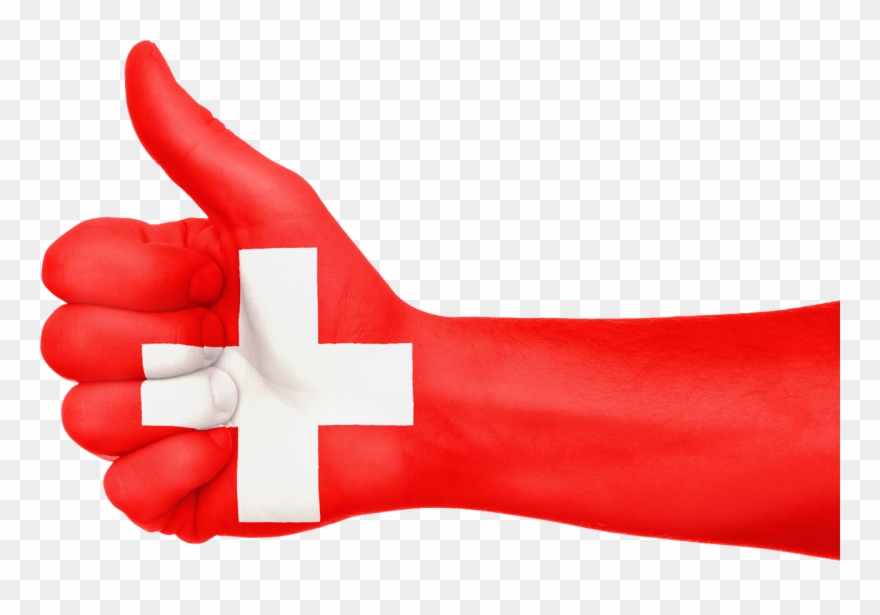 Switzerland Flag Hand Clipart