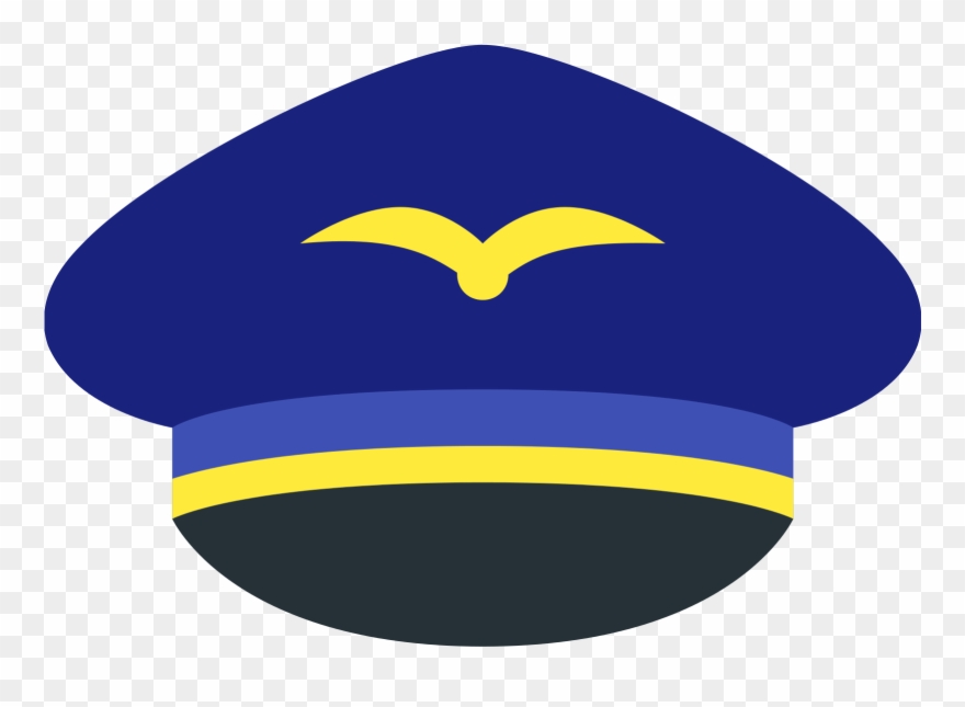 Pilot Clipart Icon - Pilot Hat Icon - Png Download