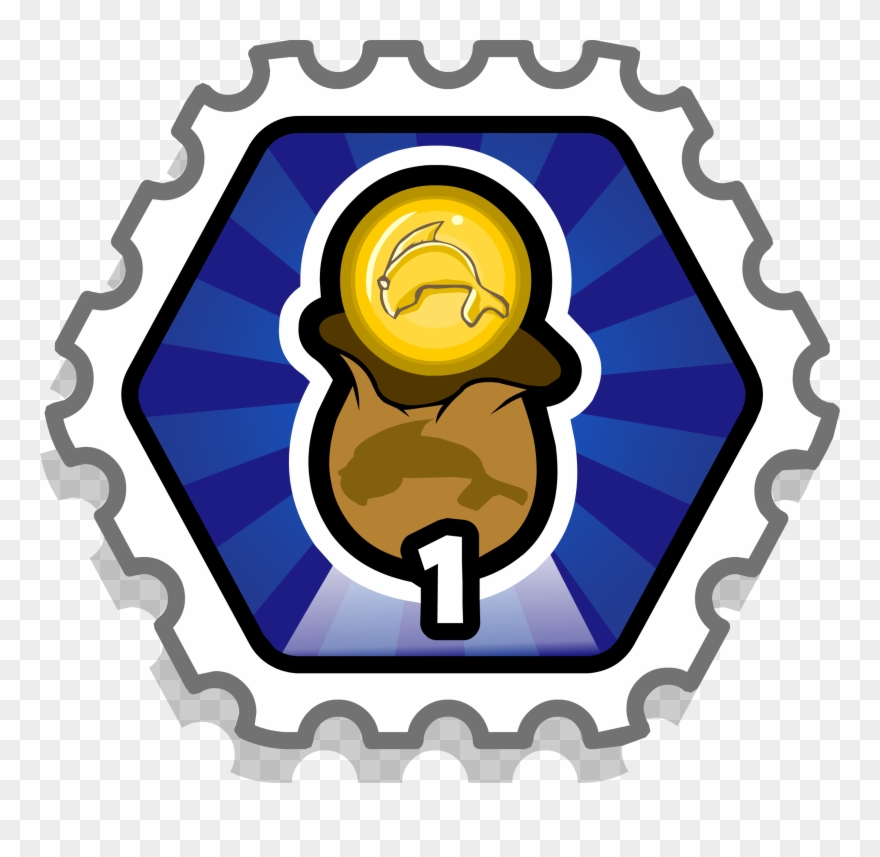 Cave Coins Max - Club Penguin Ace Pilot Stamp Clipart
