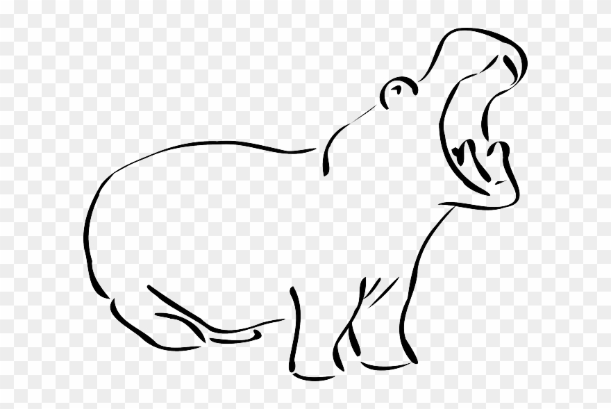 Hippo Clip Art - Png Download