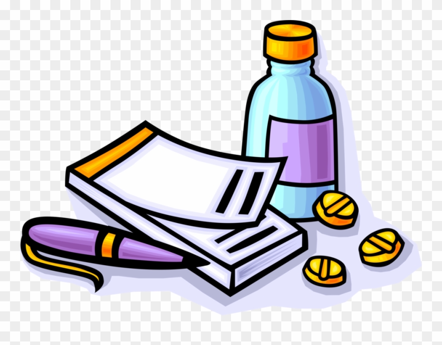 Vector Illustration Of Doctor Physician Medical Prescription - Medical Prescription Clipart - Png Download